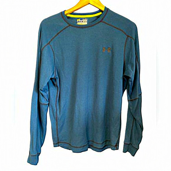 Under Armour Thermal All Season Gear Catalyst Loose Long Sleeve Size Medium Blue - Picture 1 of 6